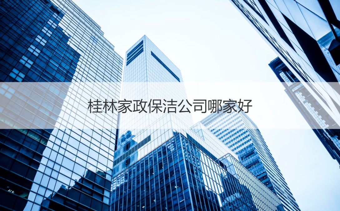 桂林家政保洁公司哪家好 家政保洁行业发展前景