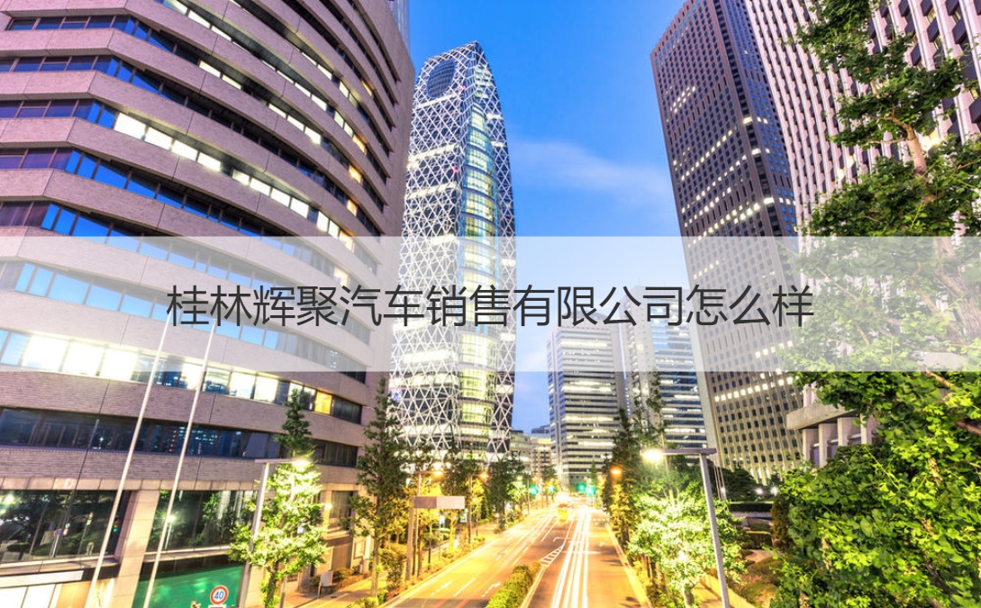 桂林辉聚汽车销售有限公司怎么样 现在汽车销售好做吗